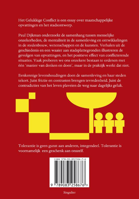 Achterkant van Het gelukkige conflict