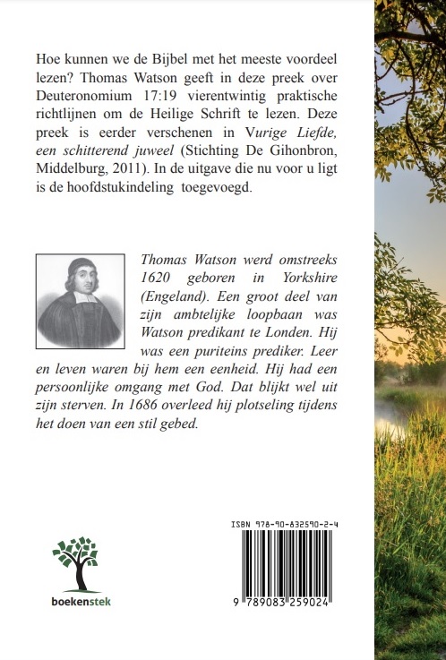 Achterkant van Het lezen van de Heilige Schrift
