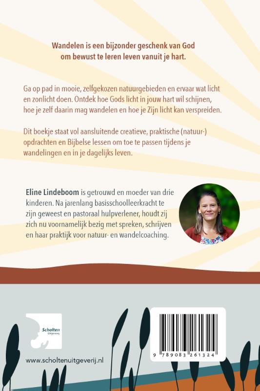 Achterkant van Wandel in het licht