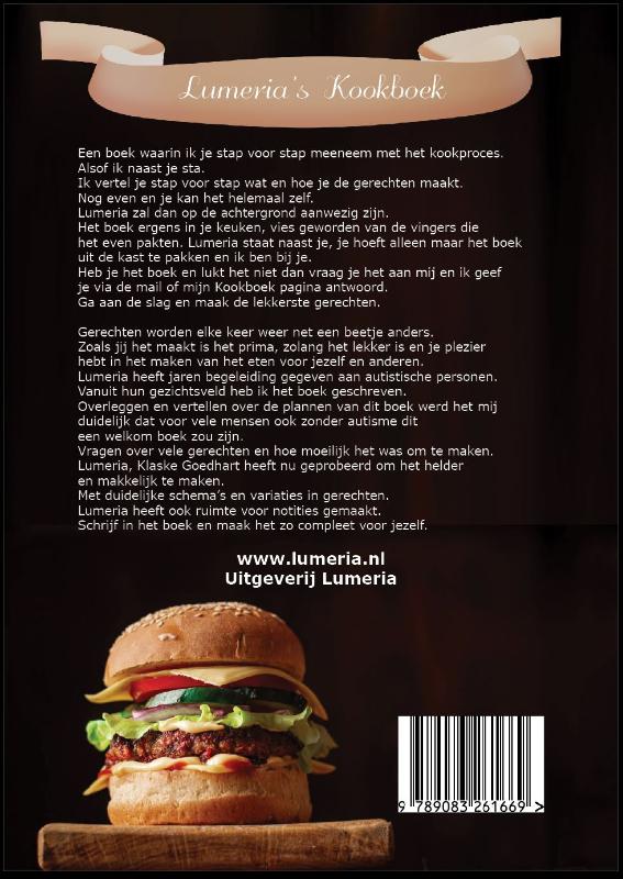 Achterkant van Lumeria's Heerlijke boekje