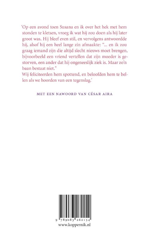 Achterkant van Aantekeningen uit een kindertijd