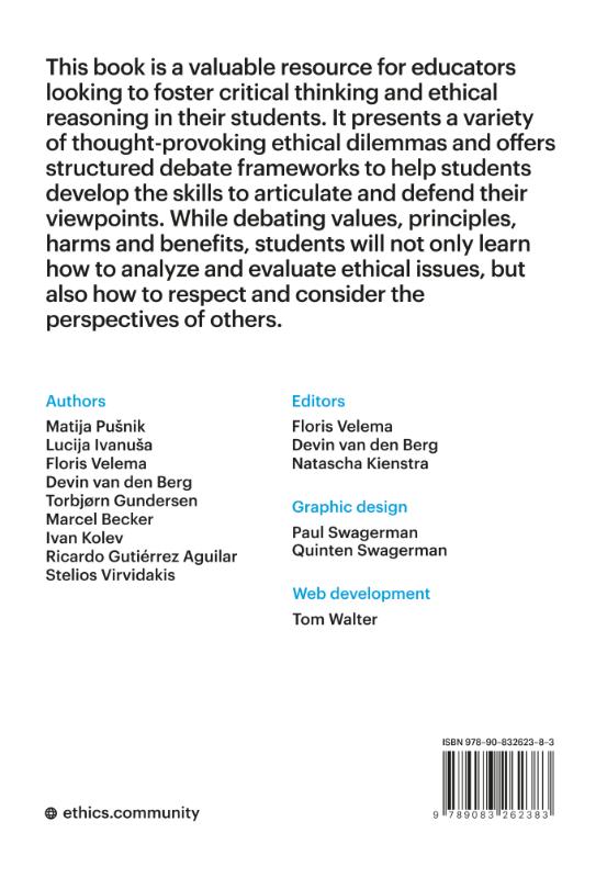 Achterkant van Debating Ethical Dilemmas in the Classroom