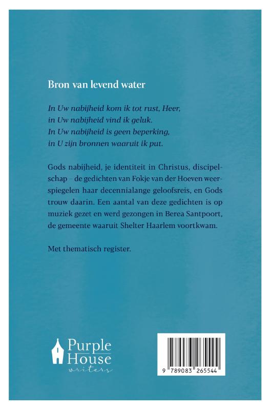 Achterkant van Bron van levend water