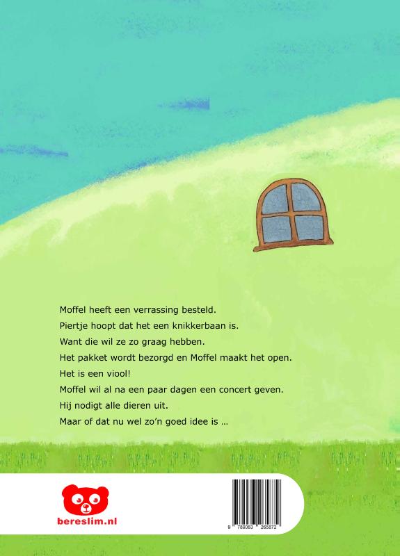 Achterkant van Moffel en Piertje en het muziekspektakel
