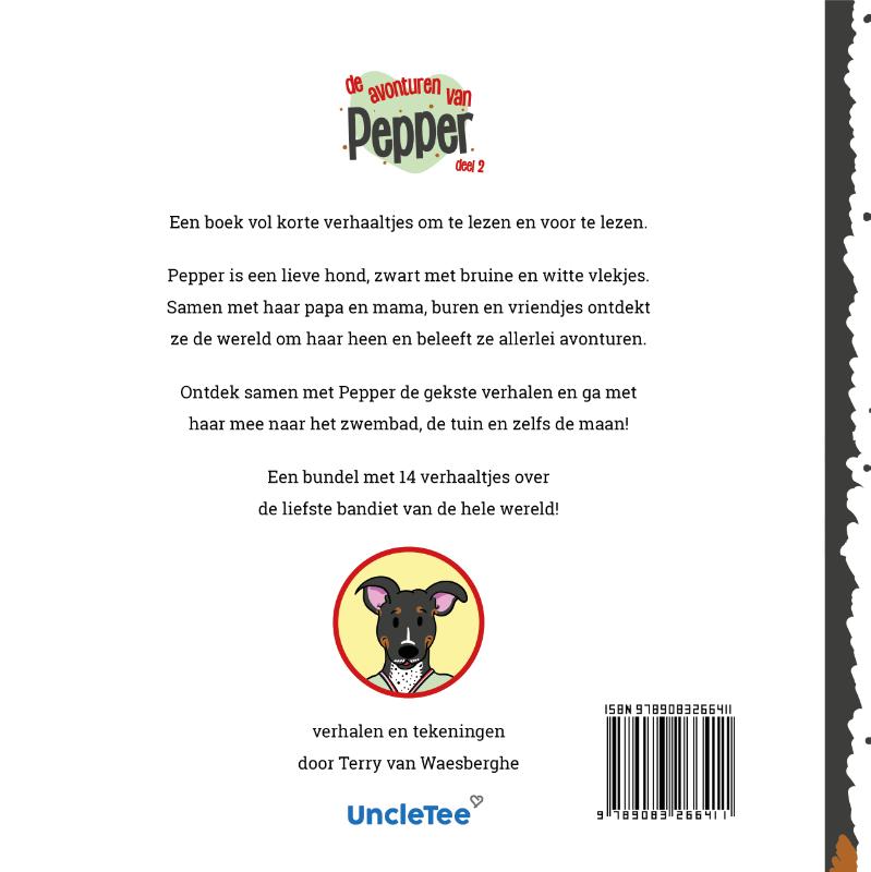 Achterkant van De avonturen van Pepper