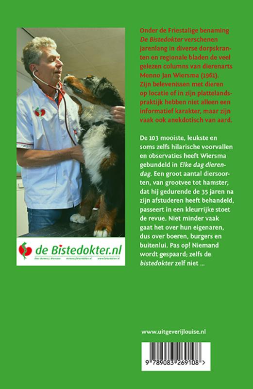 Achterkant van Elke dag dierendag