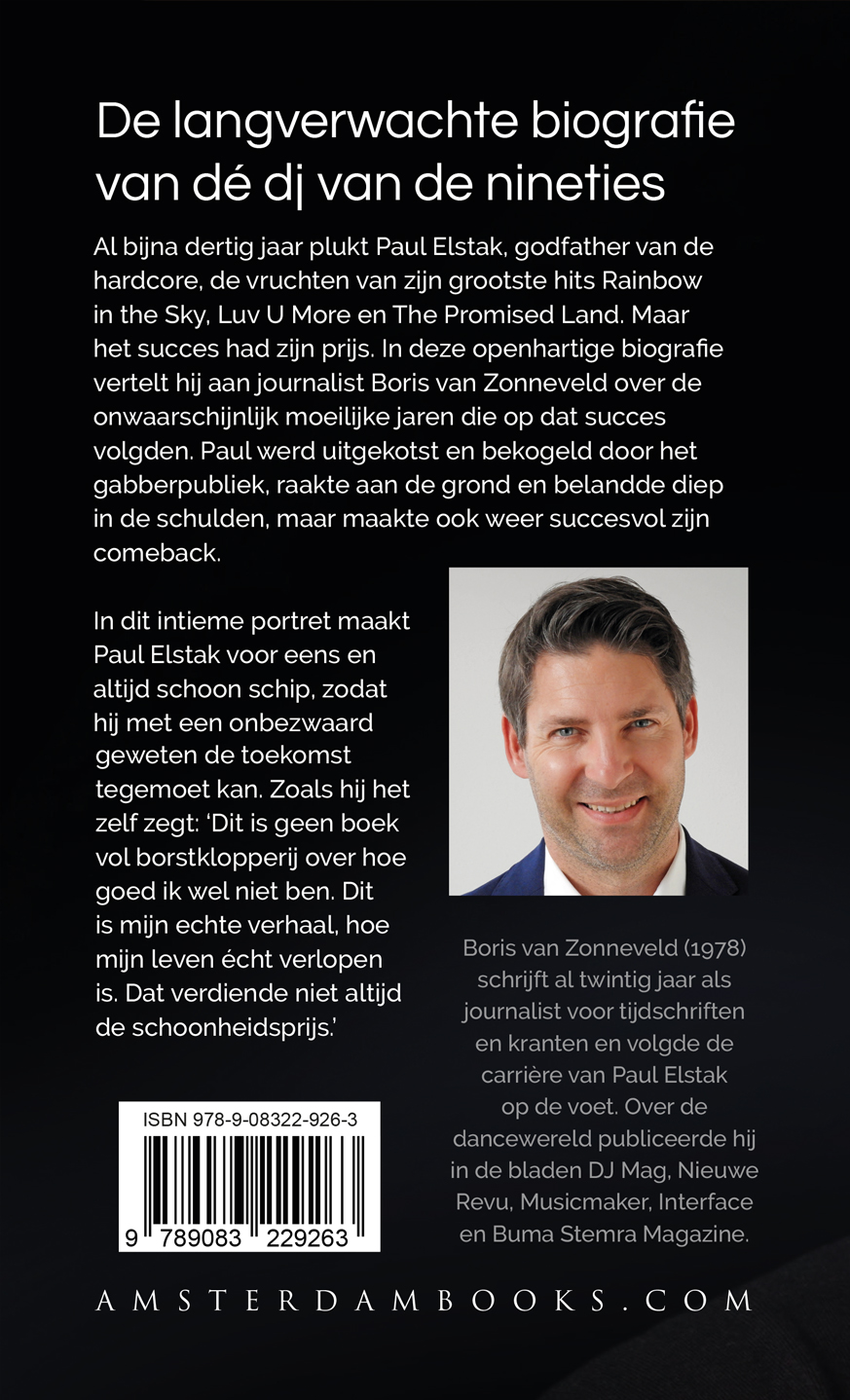 Achterkant van Paul Elstak
