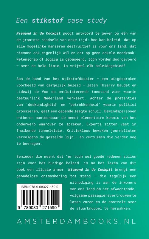 Achterkant van Niemand in de Cockpit