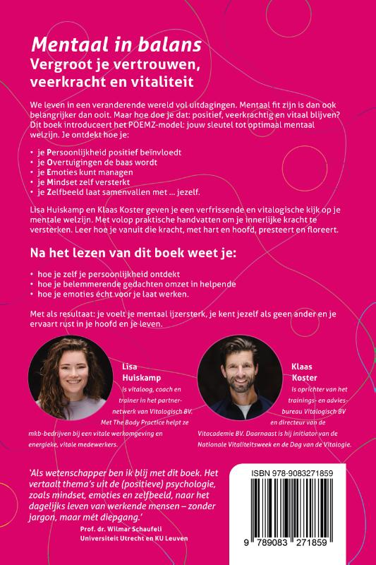 Achterkant van Mentaal in balans