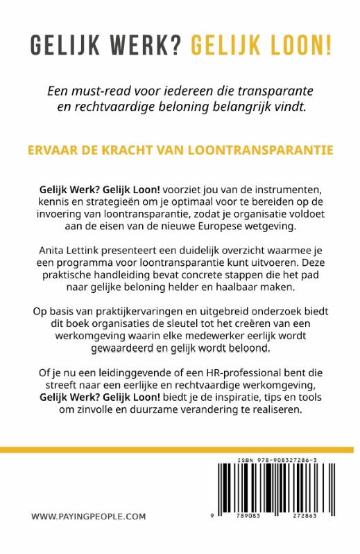 Achterkant van Gelijk werk? Gelijk loon!