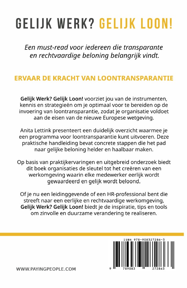 Achterkant van Gelijk werk? Gelijk loon!