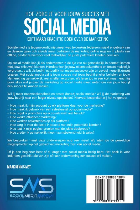 Achterkant van Hoe zorg je voor jouw succes met social media?