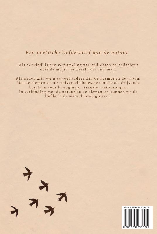 Achterkant van Als de wind