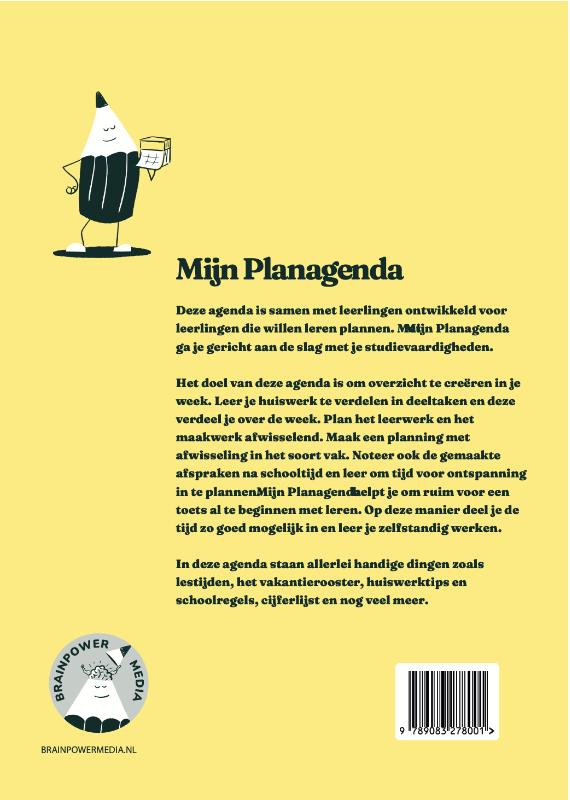 Achterkant van Mijn Planagenda