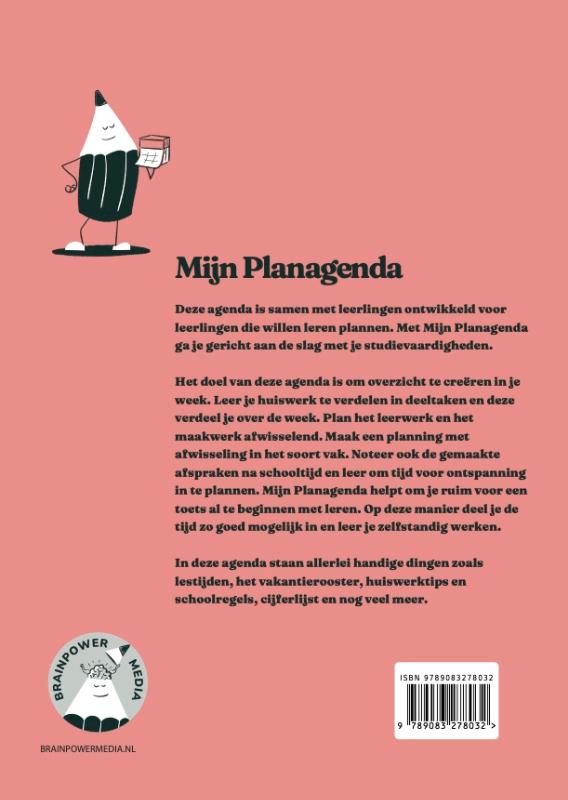 Achterkant van Mijn Planagenda