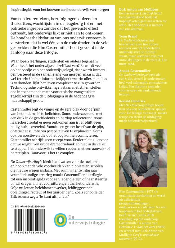 Achterkant van De Onderwijstrilogie