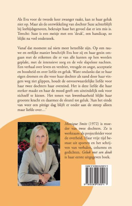 Achterkant van Geluk met een deuk