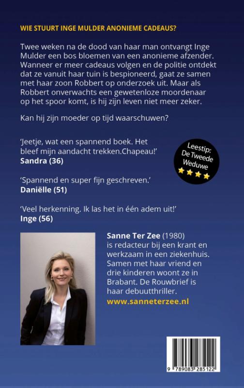 Achterkant van De Rouwbrief