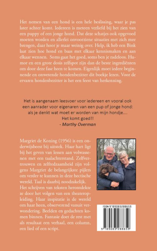 Achterkant van Help ik heb een bink
