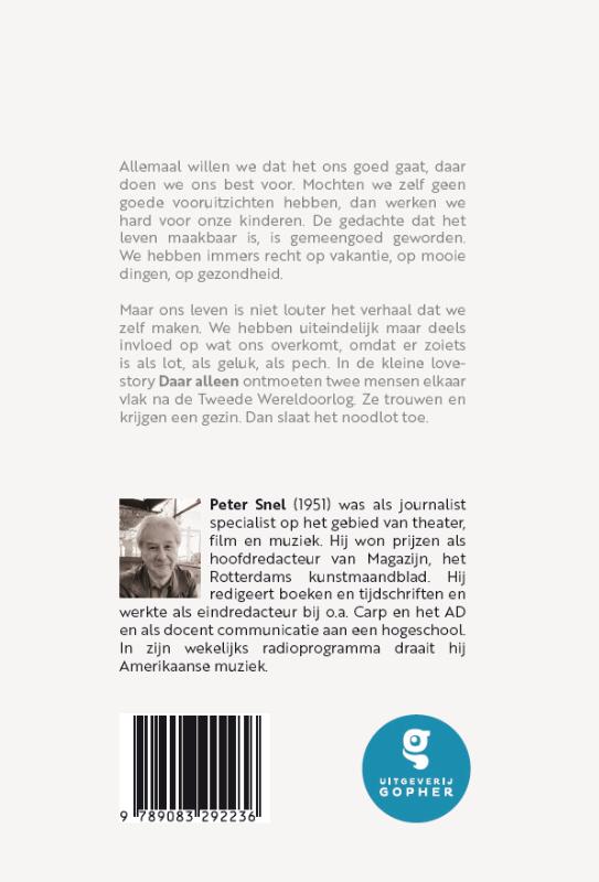 Achterkant van Daar alleen