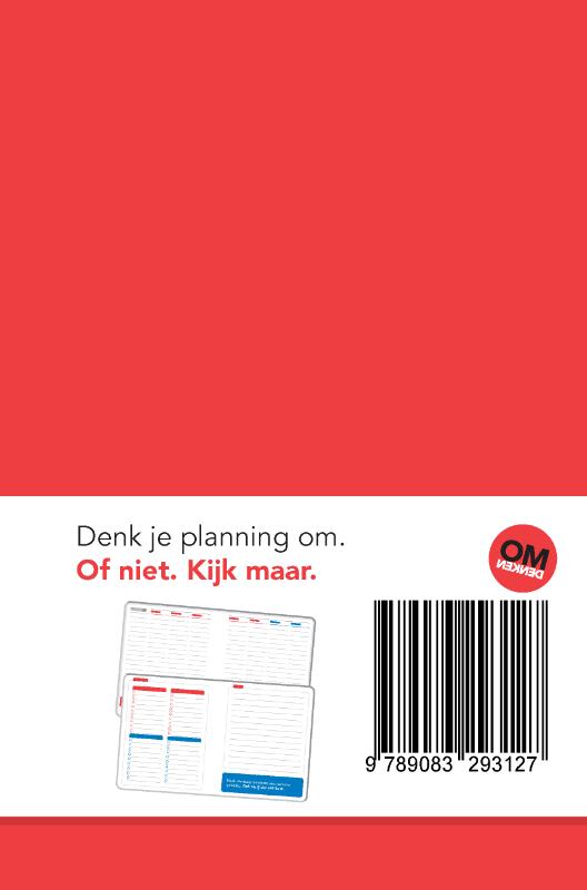 Achterkant van Omdenken planner