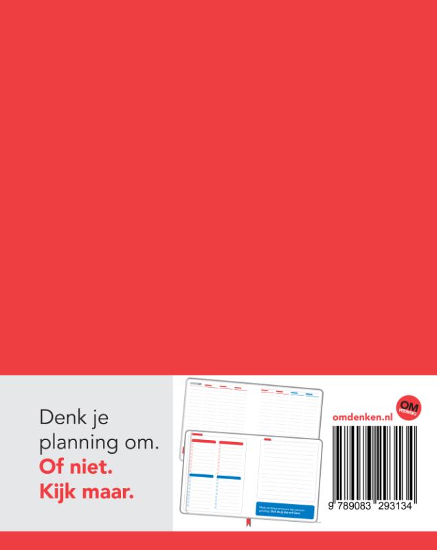 Achterkant van Omdenken planner groot
