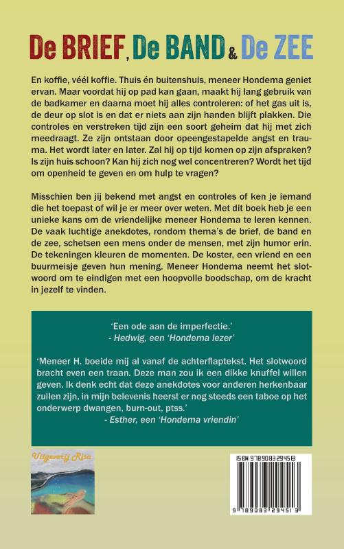 Achterkant van De brief, de band & de zee
