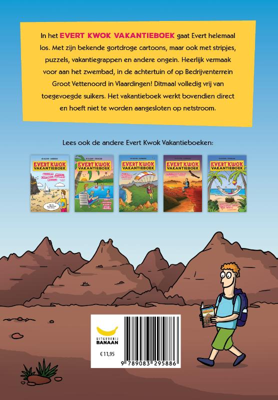 Achterkant van Evert Kwok Vakantieboek