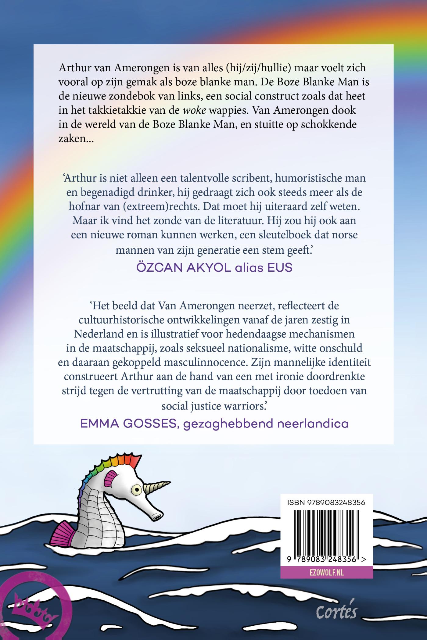 Achterkant van Boze Blanke Man