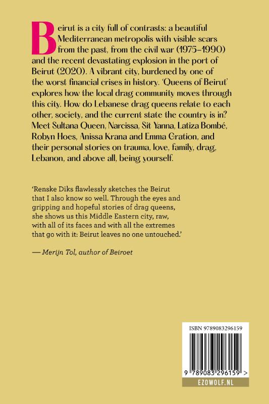 Achterkant van Queens of Beirut