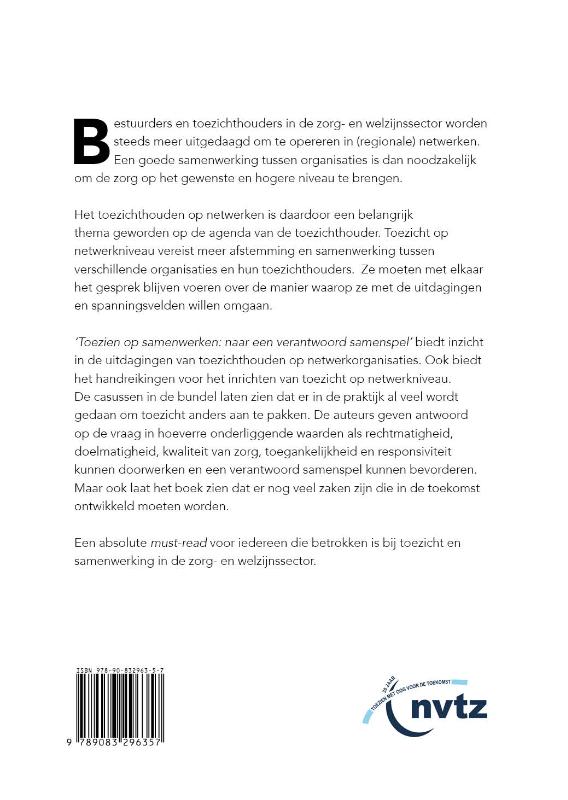 Achterkant van Toezien op samenwerken