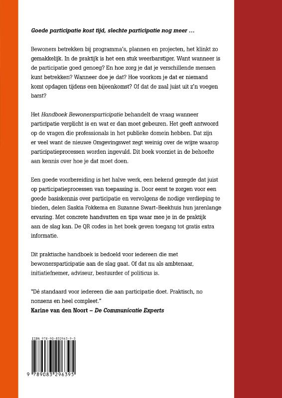 Achterkant van Handboek bewonersparticipatie