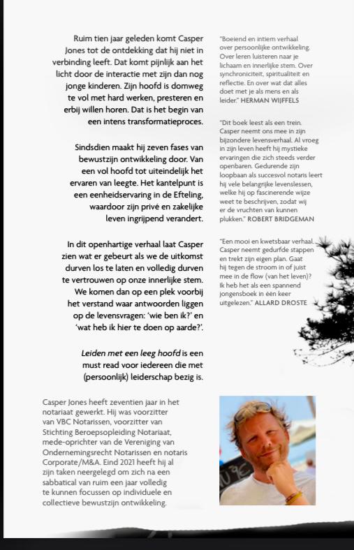 Achterkant van Leiden met een leeg hoofd