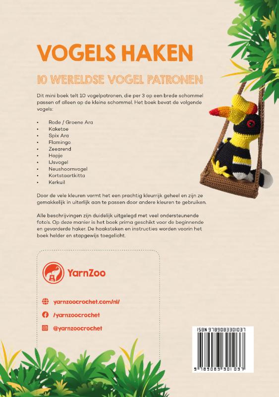 Achterkant van Vogels haken