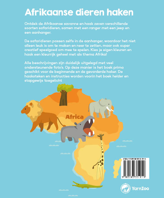 Achterkant van Afrikaanse dieren haken