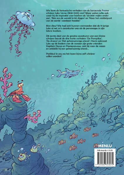 Achterkant van Jules Verne
