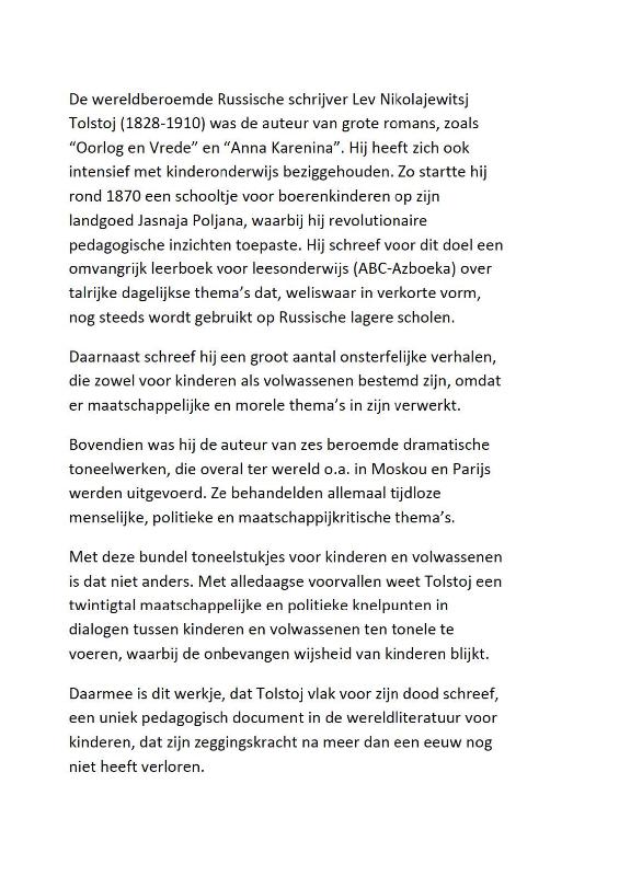 Achterkant van De wijsheid van kinderen