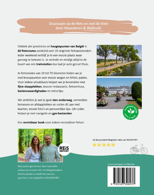 Achterkant van De mooiste fietsweekendjes van België