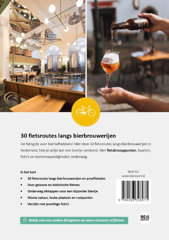 Achterkant van De bierfietsgids van Nederland - 30 fietsroutes langs brouwerijen