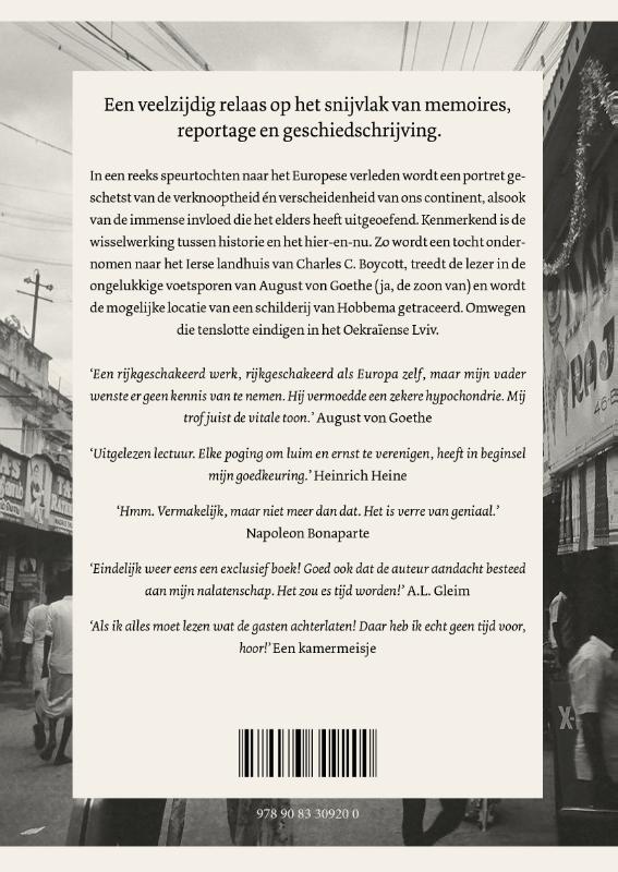 Achterkant van Op zoek naar Europa