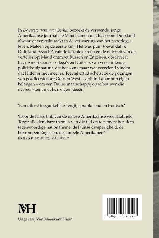 Achterkant van De eerste trein naar Berlijn