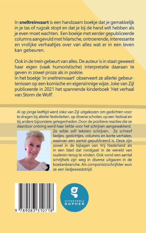 Achterkant van In sneltreinvaart