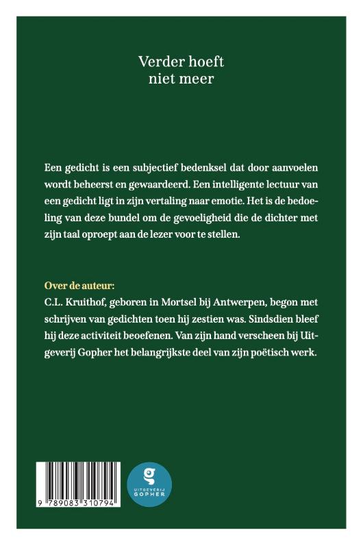 Achterkant van Verder hoeft niet meer