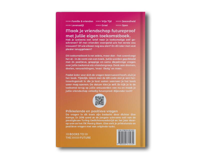Achterkant van Vrienden naar de toekomst