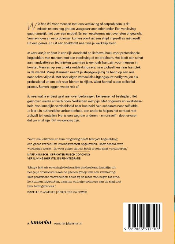 Achterkant van Ik weet dat je er bent