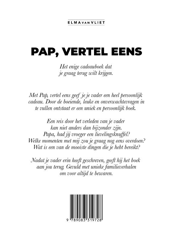 Achterkant van Pap, vertel eens