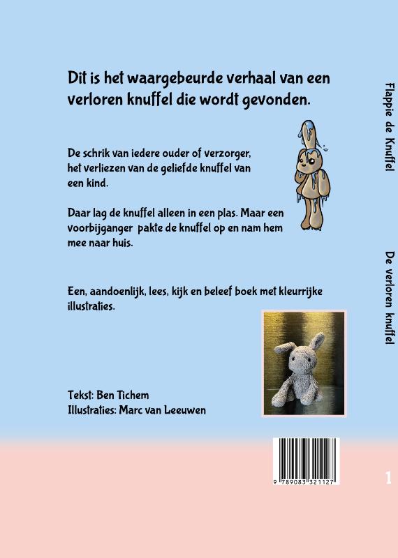 Achterkant van Flappie de Knuffel