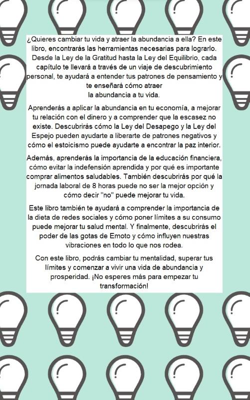 Achterkant van Mente y Dinero