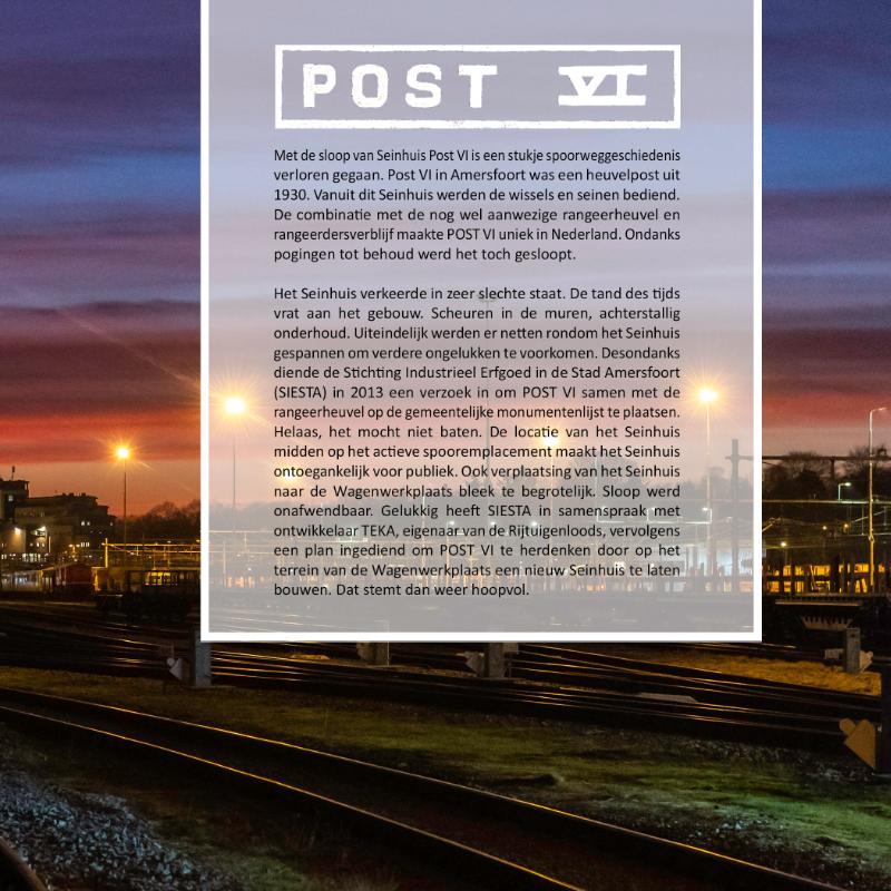 Achterkant van POST VI
