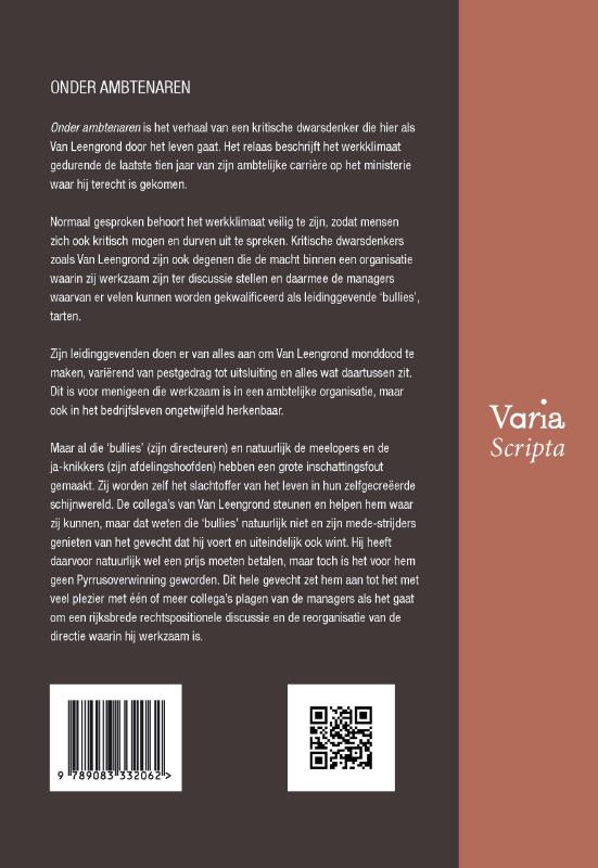 Achterkant van Onder ambtenaren